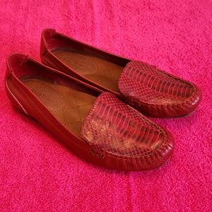 Bare traps red loafers